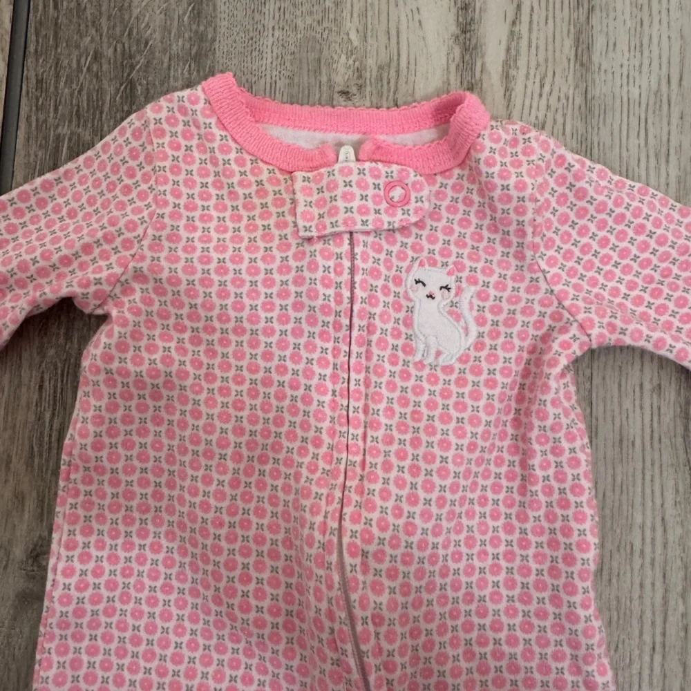 Carter's Pink and Blue Footies One Pieces